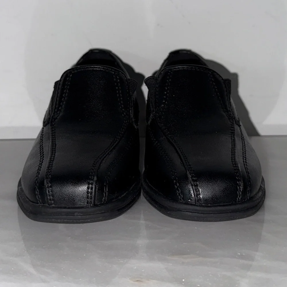 Stafford Toddler Boys Black Dress Shoes – Size 6M Medium, Slip-On Loafers.